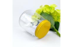 China 68mm Diameter Clear Drop Shaped Empty Juice Bottles With Screw Cap supplier