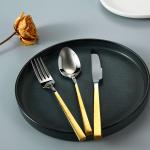 20pcs Stainless Steel Titanium Plating Golden Cutlery Set