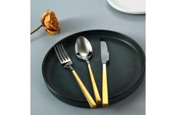 China 20pcs Stainless Steel Titanium Plating Golden Cutlery Set supplier