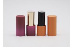 China 3.8g Refillable Metal Lip Balm Containers Hot Stamping Surface supplier