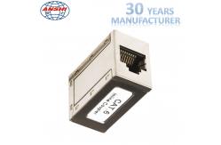 China RJ45 Cat6 Shielded Keystone Jack Metal Material Straight Through Install supplier