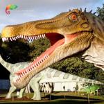 Playground Infrared sensor Life Size Animatronic Dinosaurs Realistic Spinosaurus 12m for sale