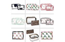 China 2pcs Women Portable Toiletry Bag With Zipper Closure supplier