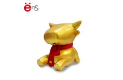 China ODM Golden Plastic Cow Piggy Bank EN71 ASTM F963 certification supplier