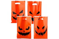 China Custom Logo Design Printed LDPE Die Cut Handle Plastic Bag Heat Seal supplier