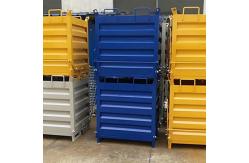 China Customizable Waste Collection Bin Convenient Drop Bottom Chips And Metal Container supplier