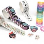 Custom Japanese Decorative Washi Tape Printed Die Cut Washi Tape