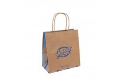 China Custom Flexo Printing Twisted Handle Paper Bags Uncoated Lining With OEM / ODM Service supplier