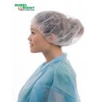 Disposable Medical Non Woven Bouffant Cap Bouffant Head Cover Surgical Doctor Nurse Hat With Single Elastic for sale