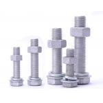 Hot Dip Galvanized Hex Head Bolts with Plain Washers, Spring Washers and Hex Nut Used for Photovoltaic, Wind, Electricity for sale