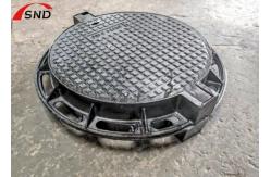 China D400 Cast Iron Round Manhole Cover With Snap Ring And Lock supplier