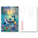 Custom Lenticular Printing Holographic 3D Postcard Heat Resistant Non Toxic for sale