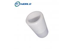 China Machined CNC Plastic Parts Precision PTFE Accessories White Thread supplier