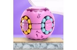 China Fingertip Gyroscope Toy Decompression Puzzle Magic Bean Cube Two In One supplier