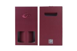 China Rope Handle Cardboard Holiday Mailer Boxes For 2 Pack Wine Bottles supplier