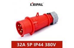 China IEC standard IP44 Industrial Plug 16A 32A 380V Three Phase Dustproof supplier