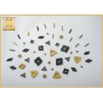 12.75 G / Cm³ Carbide Milling Inserts , YC45 Turning Tool Inserts 90 HRA for sale