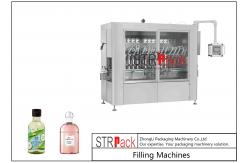 China Shower Gel Liquid Soap Automatic Bottle Filling Machine Double Servo Motors Control supplier