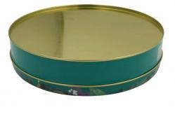 China OEM 0.3.5mm Thickness Square Biscuit Tin Box Bling Printed supplier