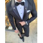 Men'S Dark Custom Tuxedo Suit 46''-56'' Shawl Collar Tuxedo Waistcoat for sale
