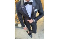 China Men'S Dark Custom Tuxedo Suit 46''-56'' Shawl Collar Tuxedo Waistcoat supplier
