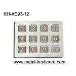 Rugged Stainless Steel Numeric Industrial Keypad in 3 x 4 Matrix 12 Keys for sale