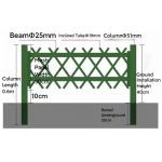 Stainless Steel Guardrail Curved Lawn Guardrail PVC Plastic Imitation Bamboo Park Garden Fence for sale