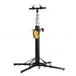 Portable Light Duty Line Array Speaker Crank Stand With Lift Tower Truss Adapter for sale