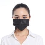 Comfortable Black Earloop Mask , Black Disposable Mask Without Any Stimulation for sale