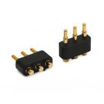 3.0mm pitch 3pin Gold Plated SMT Type Automotive Brass Pogo Pin Connector for pcb for sale