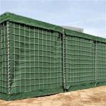 High Strength Mil19 Defensive Barrier Galvanized Wire Mesh Gabion for sale