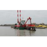 1.7m Cutter Head 1400 cbm/h Cutter suction sand dredger with Anchoring Boom and Spud Carriage Sand or Mud Dredging for sale