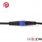 Male To Female 3 Pin M15 Watertight Cable Connector for sale