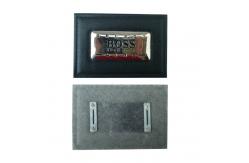 China Debossed Custom Leather Labels , Personalized Clothing Labels Monogrammed supplier