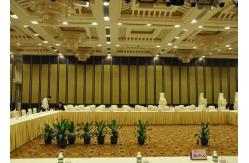 China Operable Door MDF HPL Melamine Foldable Partition Wall For Meeting Room supplier