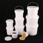 White Plastic Food Storage Bucket with T/T Payment Method for sale