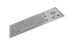 China IP65 Waterproof Stainless Steel Keyboard With Mouse Trackball supplier