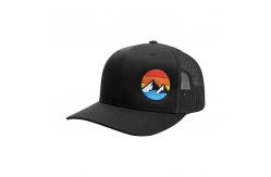 China ODM Pre-Curved Brim Trucker Mesh Hats Cap For Adult supplier