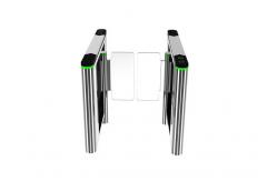 China Anti Tailing Speed Gate 24V Brushless Motor Drive Fast Swing Barrier Turnstile supplier