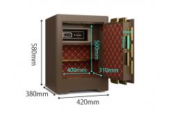 China H580mm Solid Steel Construction Commercial Safe Box Adjustable Shelves For Bank Security supplier
