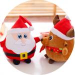 Stuffed Plush Toys Christmas Plush Toys 25cm Height Hand Wash Only for sale