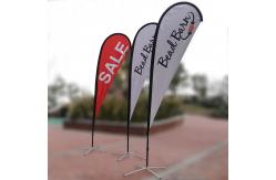 China Advertising Wave Teardrop Beach Flag , 5.6m Custom Printed Teardrop Flags supplier