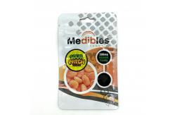 China Gummies 300mg Three Side Seal Bag Biodegradable ziplockk Plastic Bags With Handle Hole supplier
