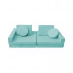 Durable Flexible Seating Foam Kids Play Sofa With Micro-Suede Removable Cover for sale