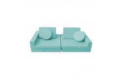 China Durable Flexible Seating Foam Kids Play Sofa With Micro-Suede Removable Cover supplier