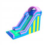 Rainbow Color Inflatable Slip N Slide Outdoor Playground For Kids for sale