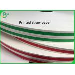 Smooth Surface 60g 80g 120g Food Grade Paper Roll / Colored Straw Paper With Custom Size for sale