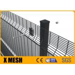 Metal Black Color 358 Anti Climb Fence Panels For Prisons for sale