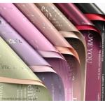 High grade waterproof English two-color flower packaging paper for sale