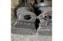 China Customized High Quality High Manganese Steel Alloy Crusher Hammer Head For Mines supplier